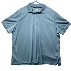 Edwards Shirt Mens Size 3XL Teal Polo‎ Short Sleeves Collared Casual Modern Golf